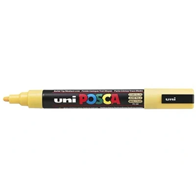 Bild av UNI BALL POSCA MARKER PEN PC 5 M Rå gul enkel penna