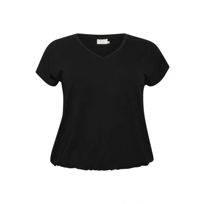 Bild av Kaffe Curve JENA Vneck Tshirt bas, Storlek: 54/56, Black deep
