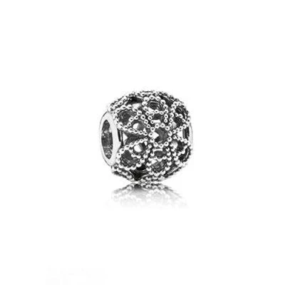 Bild av PANDORA Offen gearbeitetes Metallperlen Blüten Charm Sterling Silber 11 x 9,9 mm (T/H/B)