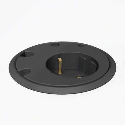 Bild av Forming Function Powerdot 10 1 socket type F 4 cable grommet black (Previous PartID 935 PD10)