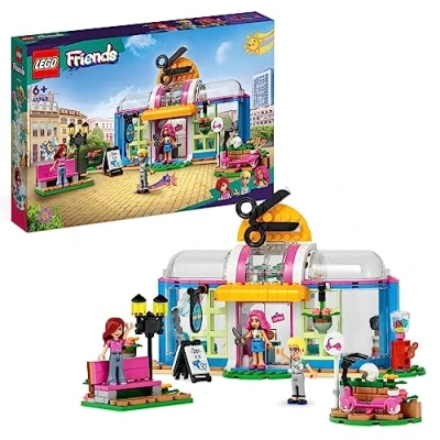 Bild av LEGO 41743 Friends Frisörsalong Byggsats med Minifigurer, Rolig Presentidé, Innehåller Paisley och Olly Avtagbara Frisyrer, Heartlake City 2023, från 6 år