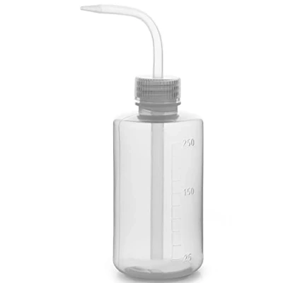 Bild av Labasics Kemisk Tvättflaska, 1 pack Plast Säkerhet Lab Pressa Wash Flaska, LDPE med Smal Mun, 250 ml (8 oz)/1 Flaska