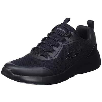 Bild av Skechers Herr 894133 BBK Basket, svart syntetisk stickad kant, 42.5 EU