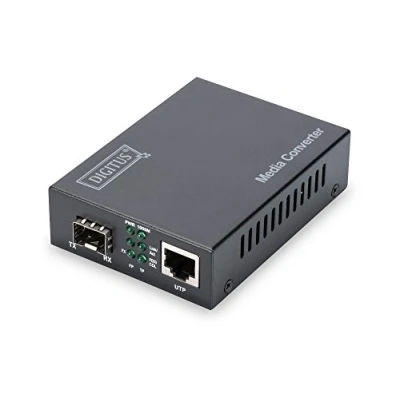 Bild av DIGITUS mediaomvandlare SFP+ Port 10 Gbit Ethernet RJ45/SFP+ 10GBase T till R svart