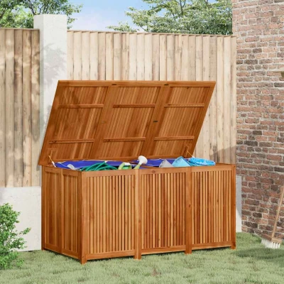 Bild av vidaXL Dynbox 150x80x75 cm massivt akaciaträ, dynbox, dynlåda, trädgårdskista, dynboxar, dynlådor, trädgårdskistor, förvaringslåda, förvaringslådor