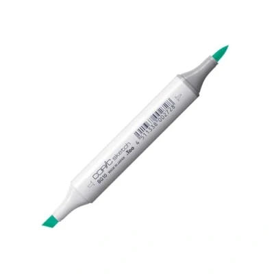 Bild av COPIC sketch märkpenna typ BG 10, Cool Shadow, professionell penselmarkör, med en superpenselspets och mediumbrun spets
