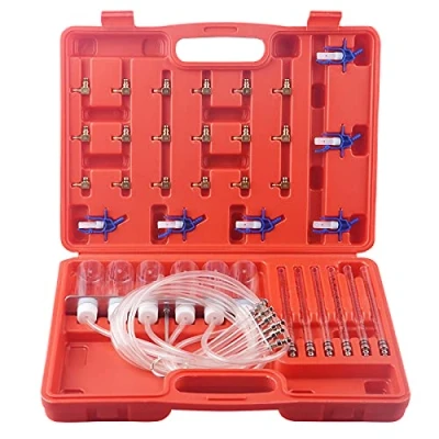 Bild av 6 cylinder dieselinjektor flödesmätare adapter set vanlig skena läcka bort tester