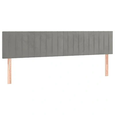 Bild av VidaXL Huvudgavlar 2 St Ljusgrå 100x5x78/88 Cm i Sammet Sänggavel, Gavel