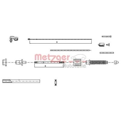 Bild av METZGER 10.0382 Câble d&#039;Accélérateur COFLE RENAULT: CLIO 1, TWINGO 19 II 3/5 portes oscaro, mister auto, yakarouler
