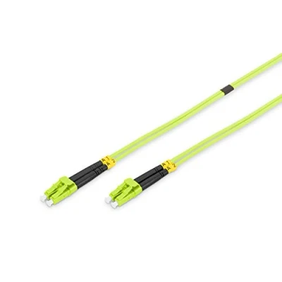 Bild av DIGITUS DK 2533 03 5 Fiberoptisk Kabel OM5 3 m LC till Duplex 1/10/40/100 Gbit/s MM Multimode LAN Fibertyp: 50/125 µ Limegrön (Lime Green)