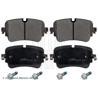 Bild av BLUE PRINT ADV184271 Jeu de plaquettes frein Essieu arrière préparé pour indicateur d&#039;usure avec kit vis AUDI: Q7, A6 C8 Avant, Q8