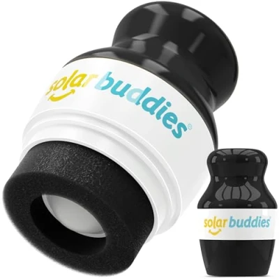 Bild av Solar Buddies Solskyddsapplikator Svart Påfyllningsbar Roll on Svampapplikator för Solskydd, Solkräm &amp; Lotion Barn, Vuxna Familjer Innehåller 100 ml