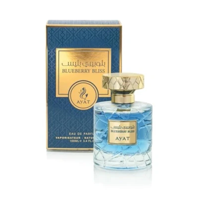 Bild av Eau de Parfum YARA 100 ml Ayat Perfumes tillverkad i Dubai noter: Mandarin sandel och träig vanilj, mysk EDP orientalisk perfekt för kvinnor män (blåbärsbliss)