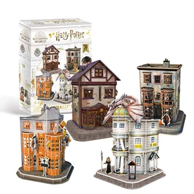 Bild av Harry Potter 7585 Diagon Alley 4 in 1 3D Puzzle Set