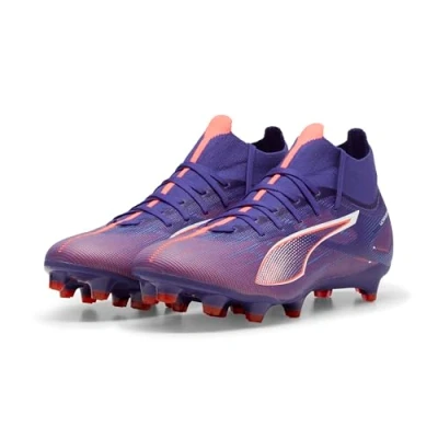 Bild av Puma Ultra 5 Match Laceless FG/AG Fotbollsskor fasta dobbar, Storlek: 37.5, Lapis lazuli/white/sunset glow Textil/syntet