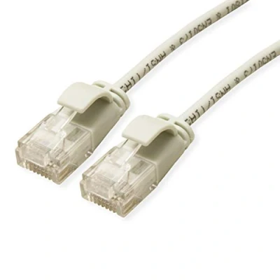 Bild av Roline 21.15.3901 RJ45 nätverkskabel, patchkabel CAT 6a U/UTP 0,30 m grå