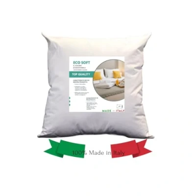 Bild av GM ECO Soft Kudde Sängkudde 80 x Sovkudde Syntetisk Fiber Skydd Allergivänlig Frisk Tvättbar Och Andningsaktiv Tillverkad i Italien