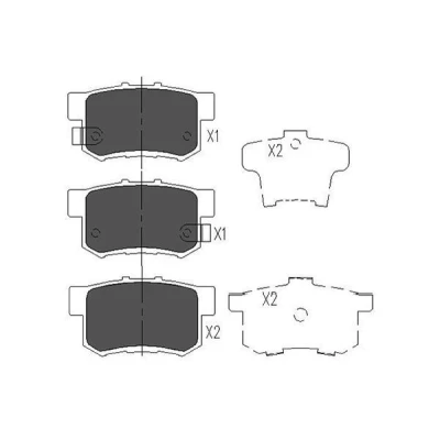 Bild av KAVO PARTS KBP 2008 Jeu de plaquettes frein avec indicateur d&#039;usure HONDA: CIVIC 7 Hatchback, Accord Limousine, Integra II Coupe, SUZUKI: SWIFT 3