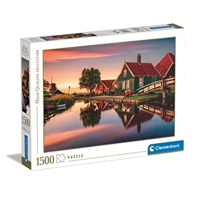 Bild av Clementoni 31696 Pussel High Quality Collection Zaanse Schans 1500 Bitar, 10 99 år, för vuxna