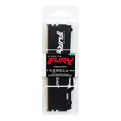 Bild av Kingston Fury Beast DDR5 RGB 16 GB 5200MT/s CL40 DIMM spelminne för fast dator, en modul KF552C40BBA