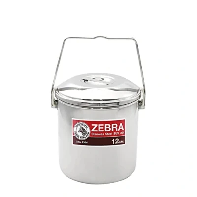 Bild av ZEBRA Loop handtag kruka rostfritt stål (12 cm)