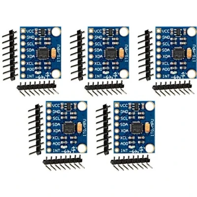 Bild av TECNOIOT 5 st GY 521 MPU 6050 mpu6050 modul 3 axliga analoga gyrosensorer accelerometer