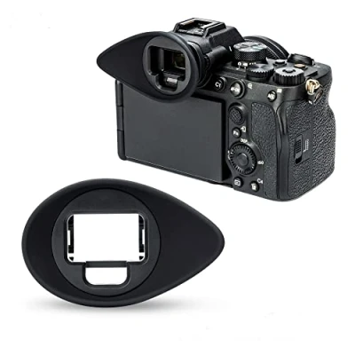 Bild av JJC Eyecup ögonkopp okular sökare för Sony Alpha A1 A7SIII A7IV ILCE 1 7SM3 7M4 digitalkamera ersätter FDA EP19 ögonkopp, uppdatering med 360 roterande design
