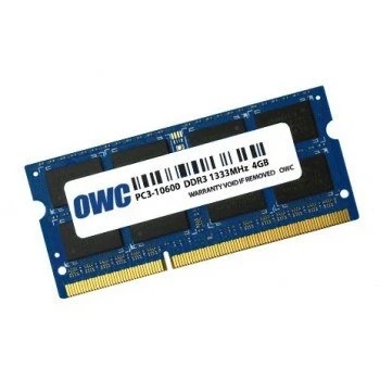 Bild av OWC 4 GB minne uppgraderingsmodul PC10600 DDR3 1333 MHz SO DIMM för 2011 MacBook Pro, Mid 2010/2011 21,5 tum och 27 iMac modeller, Mac mini