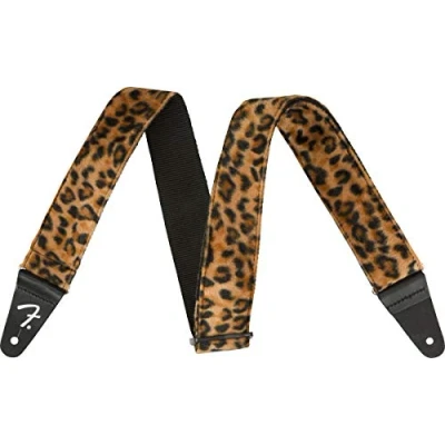 Bild av Fender® &quot;WILD ANIMAL PRINT STRAPS LEOPARD&quot; gitarrrem av polyester 5 cm bredd färg: leopard