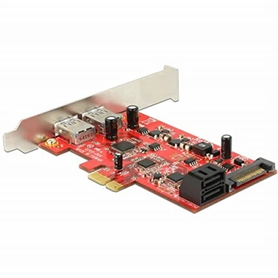 Bild av Delock Lagring/USB3.0 styrenhet USB 3.0 / SATA 6Gb/s låg profil PCIe 2.0 x1