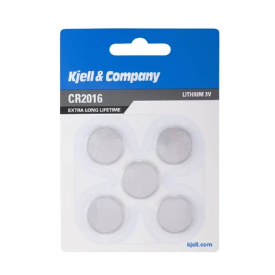 Bild av VARTA Batterier Electronics CR2016 litiumknappcell 3 V batteri 5 pack knappceller i original blisterförpackning