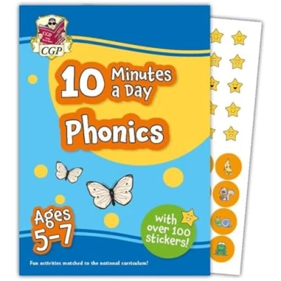 Bild av 10 Minutes a Day Phonics for Ages 5 7 (with reward stickers)