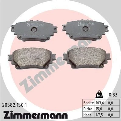 Bild av Bromsbeläggsats, Bakaxel, lexus nx ii, ux, suzuki across, toyota bz4x, highlander, rav 4 v, van 04466 02430, 30360,