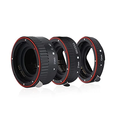 Bild av Makro förlängningsrör set, 13 mm + 21 31 automatisk fokusering närbild lins adapterring för Canon EOS 10D 20D 30D 40D 50D 5D Mark II 1D 1Ds III 1000D 600D500D T3 T4 T5