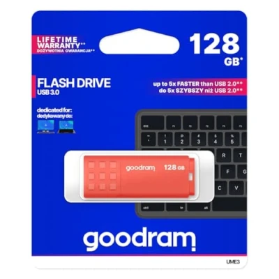 Bild av GOODRAM memory USB UME3 128GB 3.0 Orange minne