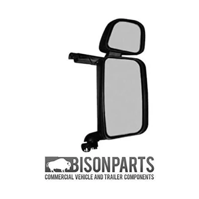 Bild av Bison Parts UT7072 RH/OS förarsida Scania 4/P/R/T serien elektrisk 24 V uppvärmd dubbel huvudspegel med komplett glas