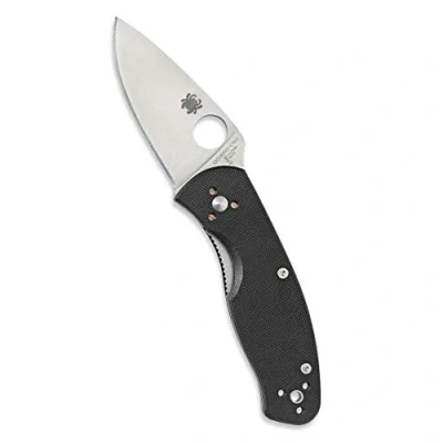 Bild av Spyderco Vuxenkniv Persistence G 10 fällkniv med rak kant, enhandskniv, svart, en storlek