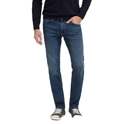 Bild av MUSTANG Herr slim fit sparkbyxor jeans, 5000 881 blå, 36W x 32L