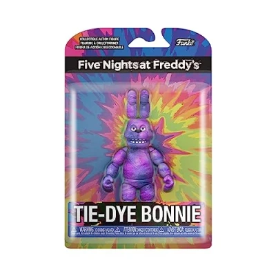 Bild av Funko Action Figur 5&quot;: Five Nights at Freddy&#039;s (FNAF) Tiedye Bonnie The Rabbit samlarobjekt presentidé officiella varor för pojkar, flickor, barn och vuxna videospel fans