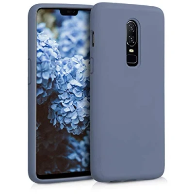 Bild av kwmobile Fodral kompatibelt med OnePlus 6 mjukt skydd TPU silikon telefonfodral lavendelgrå