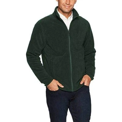 Bild av Amazon Essentials Men&#039;s Fleecejacka med dragkedja (finns i Big &amp; Tall), Skogsgrön, XXL