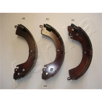 Bild av Bromsbackar, sats, Bakaxel, mitsubishi l200, l400 buss, skåp, pajero sport i, MB895475, MB895477, MN102639, MN102643, MN102644, MN1