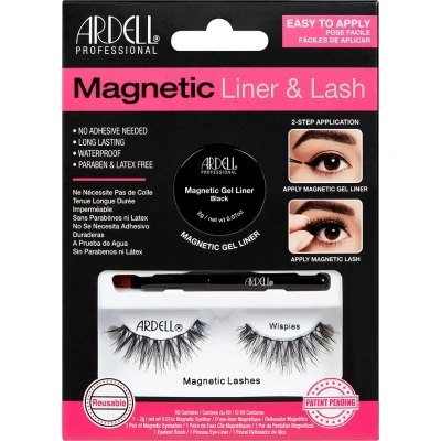 Bild av Ardell Magnetiska Wispies Eyeliner och ögonfrans kit, 1 par ögonfransar svart eyelinerpenna ingår (paket med 1)