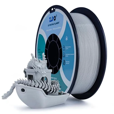 Bild av ZIRO PLA Filament 1.75mm, 3D Printer PRO Basic Color Series 1.75MM 1KG (2.2lbs), dimensionell noggrannhet +/ 0.03mm,grå