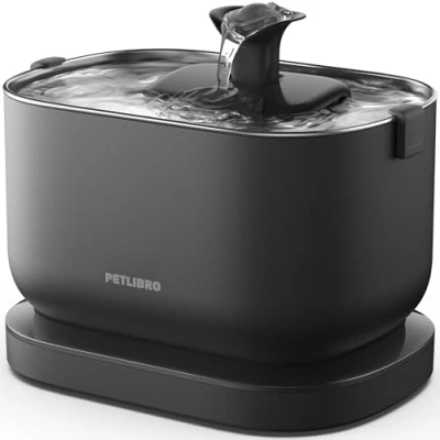 Bild av PETLIBRO Trådlös Kattfontän med Vattenpump, 2,5L/84 oz Dockstream Batteridriven Dricksfontän för Katter Rörelsesensor, Lätt att Rengöra, BPA fri, Ultratyst