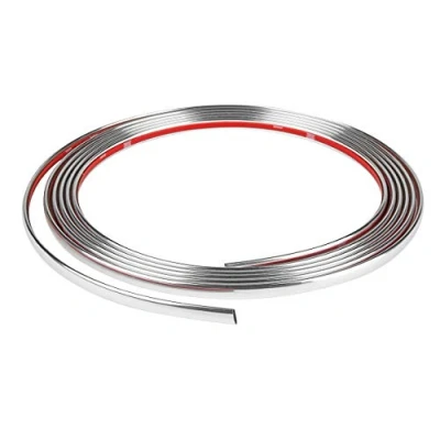 Bild av EUFAB 30181 krom prydnadslist, universell, 3 m x 7 mm, svart