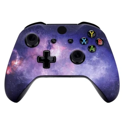 Bild av eXtremeRate Nebulos Galax Mönstrad Främre Hölje Skal Frontplatta för Xbox One S &amp; X Controller Model 1708 Ingår INTE