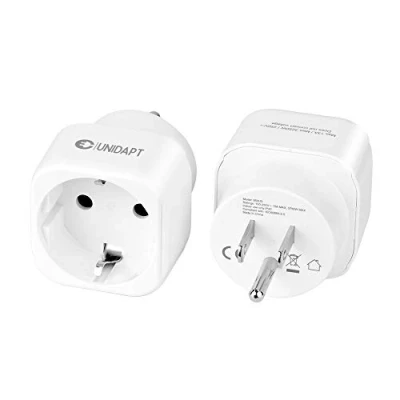 Bild av Unidapt USA Reseadapter Sverige till Strömadapter Typ B, Europa EU Schuko Amerika Resekontakt för Kanada Mexiko Colombia Thailand Socket Adapter 2 Pack