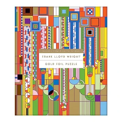 Bild av Frank Lloyd Wright Saguaro Cactus and Forms Foil Stamped 1000 PC Puzzle
