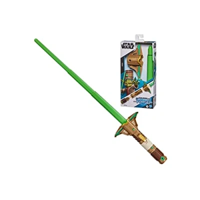 Bild av Hasbro Star Wars Lightsaber Forge Yoda utfällbar Grön ljussabel, anpassningsbar rollspelsleksak, från 4 år